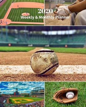 Paperback 2020 Weekly and Monthly Planner: Baseball Collage- Monthly Calendar with U.S./UK/ Canadian/Christian/Jewish/Muslim Holidays- Calendar in Review/Notes Book