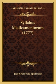 Paperback Syllabus Medicamentorum (1777) [Latin] Book