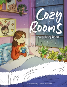 Paperback Cozy Rooms: Coloring book