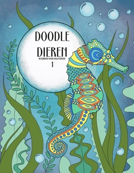 Paperback Doodle Dieren Kleurboek voor Volwassenen 1 [Dutch] Book