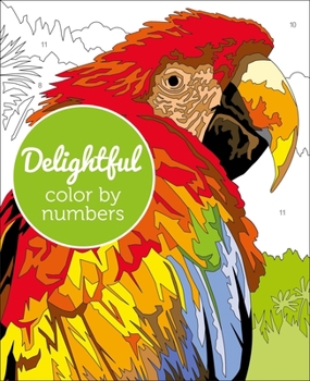 Paperback Delightful Color by Numbers Book