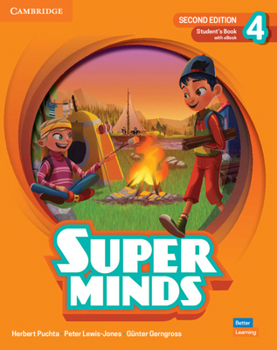 Paperback Super Minds Level 4 Student's Book with eBook British English [With eBook] Book