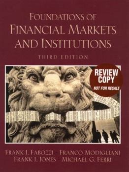 Paperback Foundations of Financial Markets and Institutions Book
