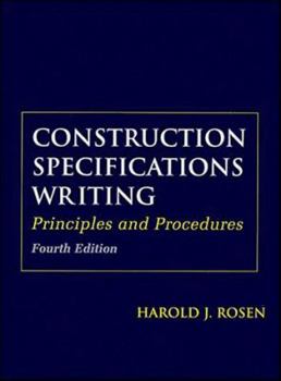 Hardcover Construction Specifications Writing: Principles and Procedures Book
