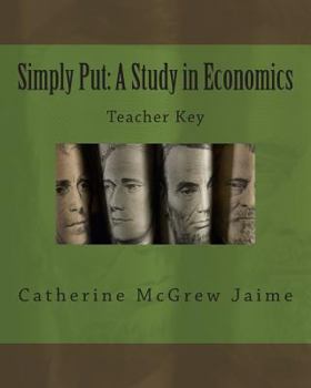 Paperback Simply Put: A Study in Economics Teacher Key Book