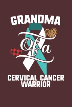 Grandma Of A Cervical Cancer Warrior: Cervical Cancer Awareness Leopard Buffalo Plaid Family Gift