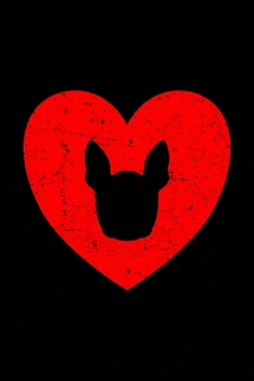 French Bulldog Planner: 2020 diary: Increase productivity, improve time management, reach your goals: Cute silhouette heart cover design