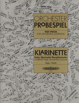 Paperback Test Pieces for Orchestral Auditions -- Clarinet, High Clarinet, Bass Clarinet: Audition Excerpts from the Concert and Operatic Repertoire Book