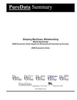 Shaping Machines, Metalworking World Summary: 2020 Economic Crisis Impact on Revenues & Financials by Country