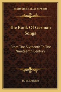 The Book of German Songs: From the Sixteenth to the Nineteenth Century, Part 1160