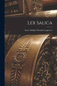 Paperback Lex Salica [Latin] Book