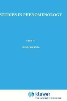 Hardcover Studies in Phenomenology Book
