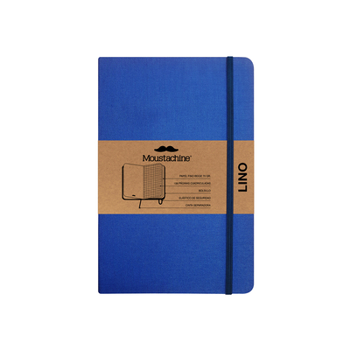 Hardcover Moustachine Classic Linen Pocket Indigo Blue Squared Hardcover Book