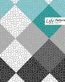 Paperback Chekered Bubbles Square Grid, Quad Ruled, Composition Notebook, 100 Sheets, Large Size 8 x 10 Inch Royal Blue Cover Book