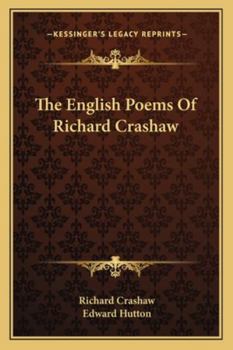 Paperback The English Poems Of Richard Crashaw Book