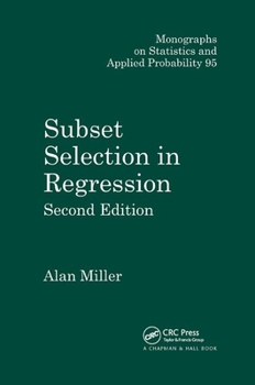 Paperback Subset Selection in Regression Book