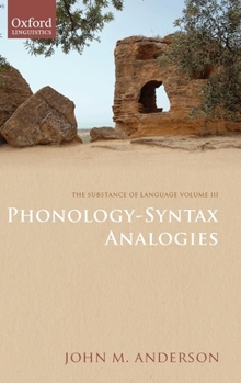 Hardcover Phonology-Syntax Analogies Book