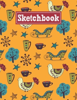 Paperback Sketchbook: 8.5 x 11 Notebook for Creative Drawing and Sketching Activities with Unique Christmas Themed Cover Design Book
