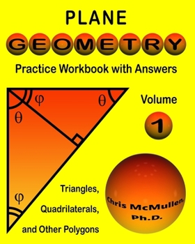 Paperback Plane Geometry Practice Workbook with Answers Book