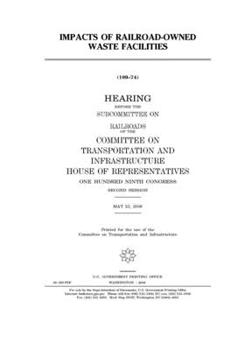 Paperback Impacts of railroad-owned waste facilities Book