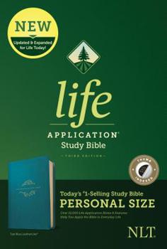 Imitation Leather NLT Life Application Study Bible, Third Edition, Personal Size (Leatherlike, Teal Blue, Indexed) Book