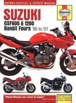 Hardcover Suzuki Gsf600 and 1200 Bandit Fours Service and Repair Manual Book