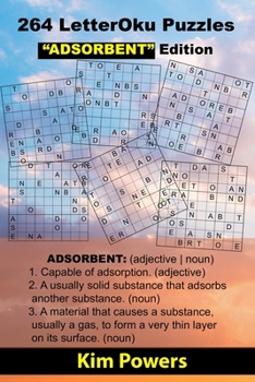 Paperback 264 LetterOku Puzzles "ADSORBENT" Edition: Letter Sudoku Brain Health [Large Print] Book