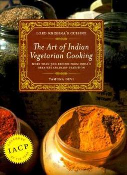 Hardcover Lord Krishna's Cuisine: The Art of Indian Vegetarian Cooking Book
