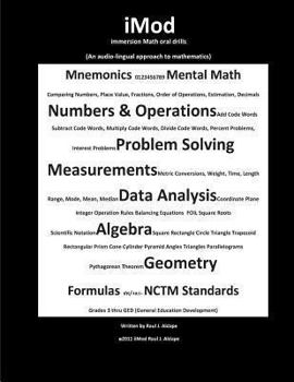 Paperback iMod: immersion Math oral drills Book
