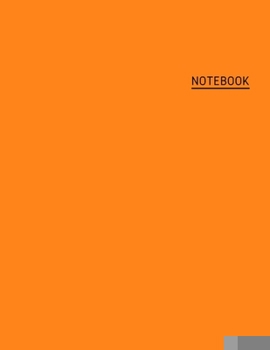 Paperback Composition Notebook: Orange College Ruled Notebook Trendy Notebook For Student, Teacher 8.5 x 11 - (110 College-ruled ... - Journal, Notebo Book