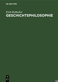 Hardcover Geschichtsphilosophie [German] Book