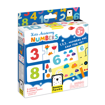 Banana Panda - Kids Academy Numbers - Includes 2 Activity Books with Stickers and 10 Educational Puzzles for Kids Ages 3 Years +