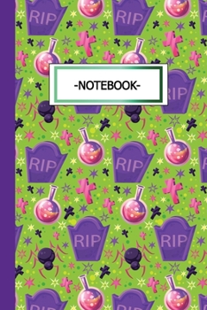 NoteBook: Graph Paper Composition Notebook | Grid Paper Notebook | Inspirational Quote Notebook on the Beautiful Green Creepy Halloween Cover (Journal / Planner / Diary)