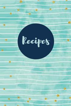 Mom's Cookbook: Black, Blank Recipe Journal, 6x9 in. (Blank Cookbook)