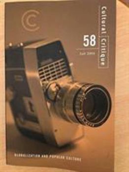 Paperback Cultural Critique #58 Book