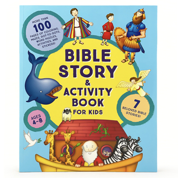 Paperback Bible Story and Activity Book for Kids Book