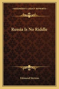 Paperback Russia Is No Riddle Book