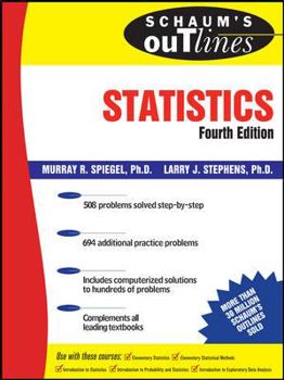 Paperback Schaum's Outline of Statistics Book