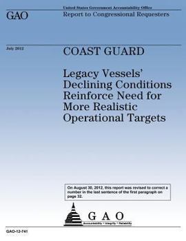 Coast Guard: Legacy Vessels' Declining Conditions Reinforce Need for More Realistic Operational Targets