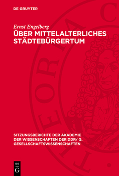 Hardcover Über mittelalterliches Städtebürgertum [German] Book