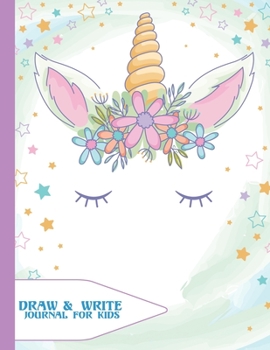 Paperback Draw and Write Journal For Kids: Grades K-2: Primary Composition Half Page Lined Paper with Drawing Space (8.5" x 11" Notebook), Learn To Write and Dr Book
