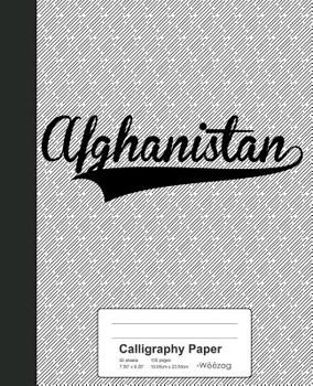 Paperback Calligraphy Paper: AFGHANISTAN Notebook Book