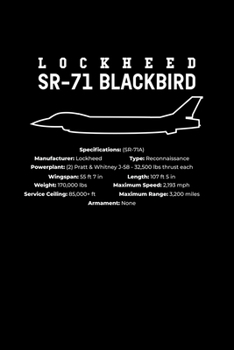 Paperback SR 71 Blackbird: Graph Paper Journal / Notebook / Diary Gift - 6"x9" - 120 pages - Graph Paper - 5mm x 5mm - Matte Cover Book
