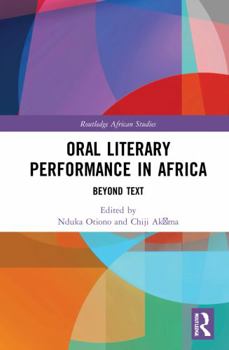 Paperback Oral Literary Performance in Africa: Beyond Text Book