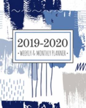 2019-2020 planner abstract blue: Abstract Blue Diary Agenda Calendar Schedule Organizer | Sept 2019 through December 2020