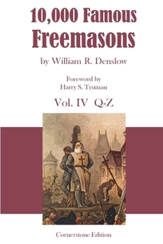 Paperback 10,000 Famous Freemasons: Vol. IV Book