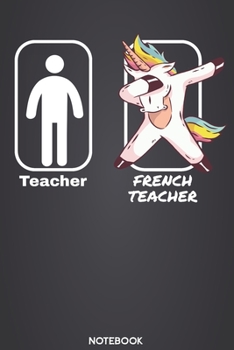 Teacher - French Teacher Notebook: 6'x9' 120 Blank Pages - Calendar Journal |  Christmas Present, Birthday or Graduation Gift Idea for teachers and ... Book or Diary for your favorite Teacher