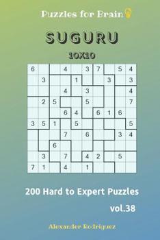 Paperback Puzzles for Brain - Suguru 200 Hard to Expert Puzzles 10x10 vol.38 Book