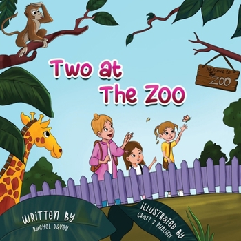 Paperback Two At The Zoo [Large Print] Book