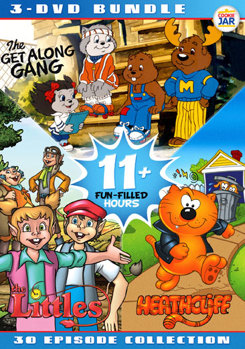 DVD Animal Cartoon Bundles: Heathcliff / Get Along Gang / The Littles Book